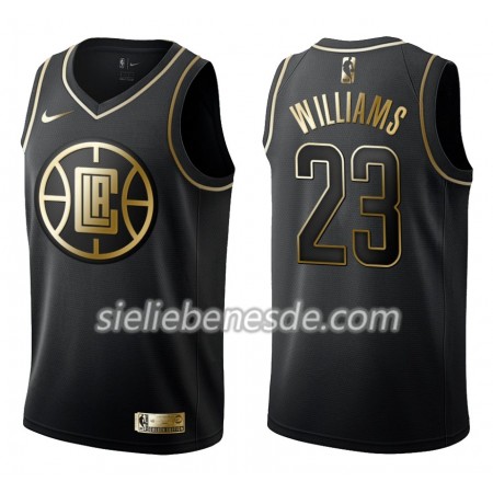 Herren NBA LA Clippers Trikot Lou Williams 22 Nike Schwarz Golden Edition Swingman